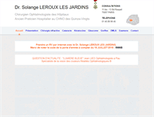 Tablet Screenshot of lerouxlesjardins.com